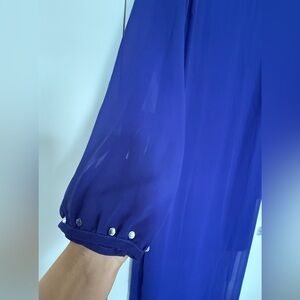 Purple Dress with Gold Studs